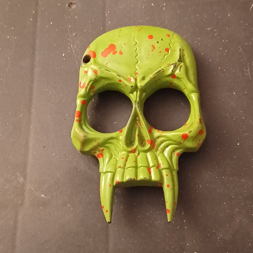 Green Skull Self Defense Keychain